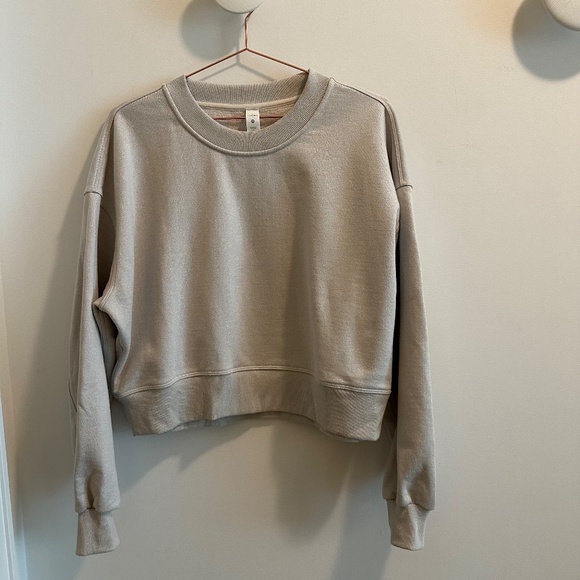 LULULEMON Oversized Cropped Sweatshirt - Picture 1 of 2